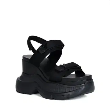 YELLO TOKYO BLACK DOUBLE SNEAKER SANDALS