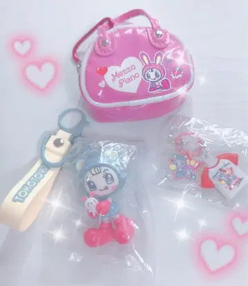 메조피아노 시크릿 캐릭터 참 & 캡슐 토이 세트 핑크
