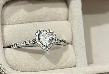 판도라 하트형 크리스탈 반지