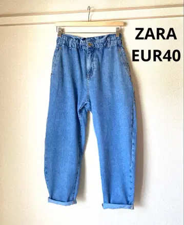 새상품급 [ ZARA ] 라이트 블루 BAGGY 데님 팬츠 허리밴딩