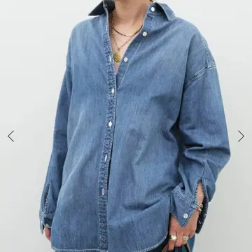 택 포함 새상품 Lee 별주 5포켓 데님 셔츠