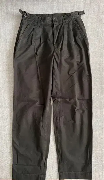 MHL./WASHED CHINO COTTON PANTS (KHAKI)