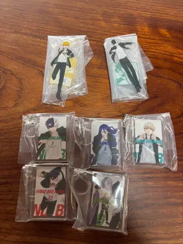 윈드브레이커 제일복권 D상 아크릴 스탠드 2종 F상 아크릴 키링 5종