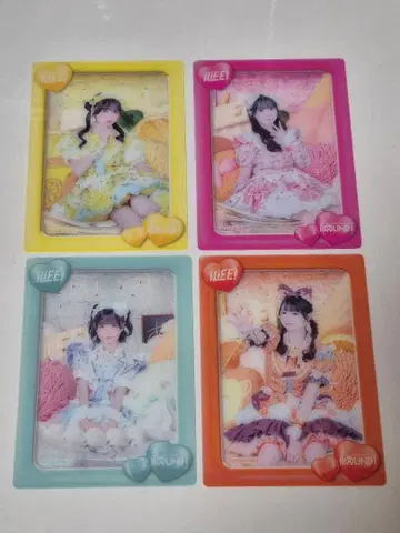 iLiFE! 아이스 우사마무 하루카 클리어 카드 4장 세트 라우원 한정품