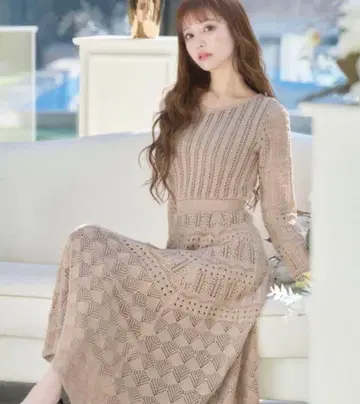 새상품 emiriawiz Flare croche motif 원피스