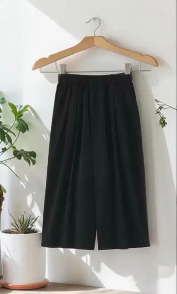 무인양품 냉감 스커트 팬츠 블랙 XL