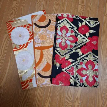 기모노 후쿠로 오비 3개 세트