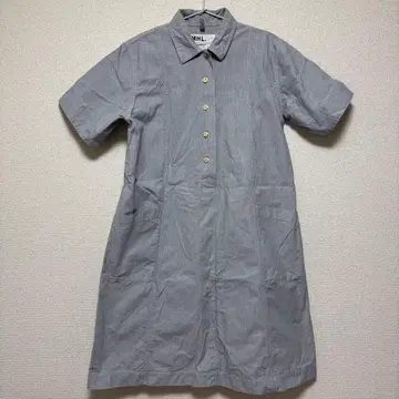 MHL. 스트라이프 셔츠 A라인 원피스