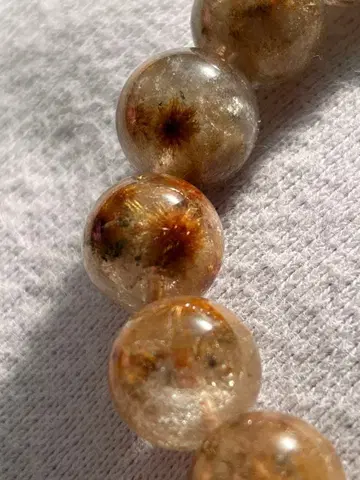 플라워 루틸 쿼츠 팔찌 약 10mm