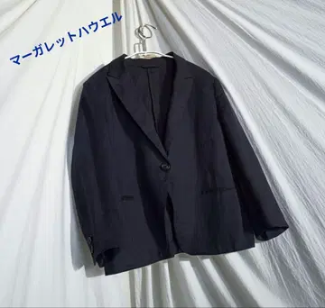 미사용 하자품 마가렛호웰 린넨 100% 자켓 네이비