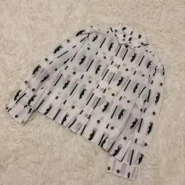 GIANNI LO GIUDICE 셔츠 올 패턴 시어 얇은 소재 모노톤