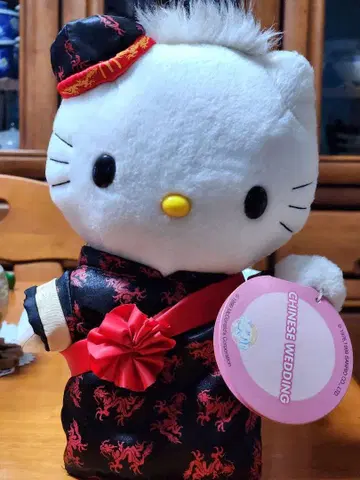 중화권 웨딩 키티 봉제 인형 맥 한정품