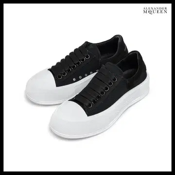 Alexander McQueen 블랙/화이트 스니커즈