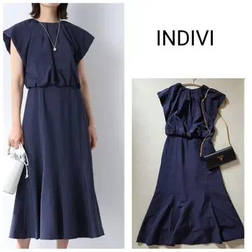 INDIVI 워셔블 머메이드 원피스
