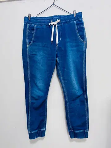 니코앤드 x Lee 콜라보 조거 팬츠 데님 블루 2