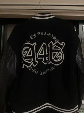 A46 바시티 자켓 블랙