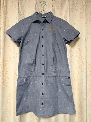 FILA 그레이 골프 반팔 원피스 LL