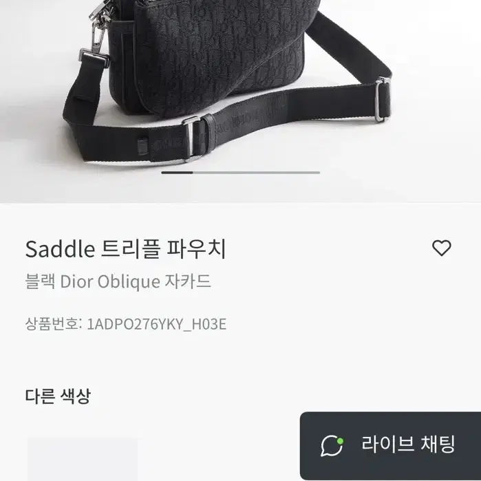 디올 오블리크 블랙 새들백 숄더백