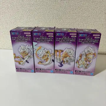 원피스 월드 콜렉터블 피규어 루피 기어5 메탈릭 4종