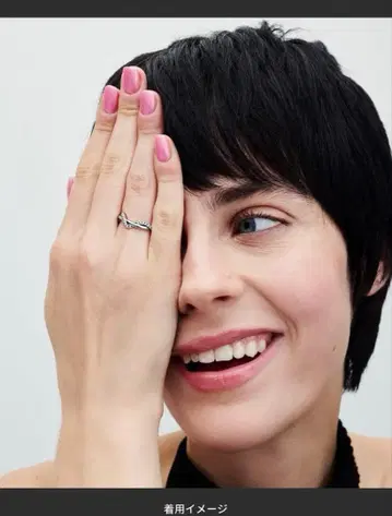 판도라 스파클링 인터트와인드 웨이브 반지