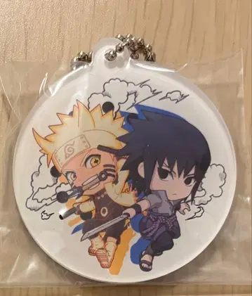 NARUTO 돌풍전 나루토 & 사스케 아크릴 키링 큥캐러