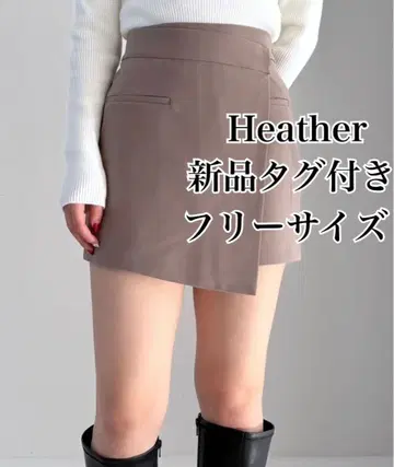 [ 새상품 ] Heather 헤더 아지메 랩 디자인 숏팬츠 봄옷
