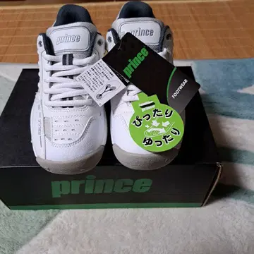 프린스 테니스화 22.5cm 화이트/그레이