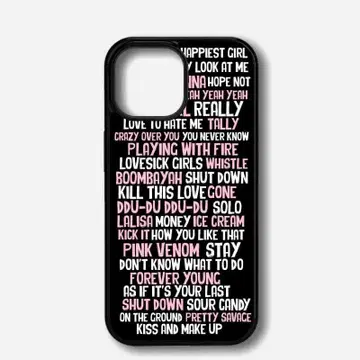 iPhone 케이스 iPhone 15 케이스 BLACKPINK 블랙 핑크