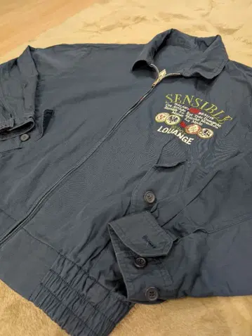 [빈티지] BE-HOT 네이비 MA1 블루종 자켓 L