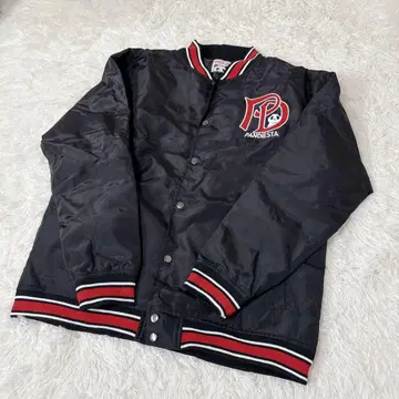 PANDIESTA 팬더 디자인 바시티 자켓 블랙 레어템 새상품급