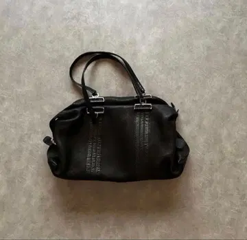 archive leather hand bag y2k black