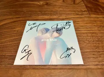 록키요쿠쇼샤 pink blue 친필 사인 자켓 카드
