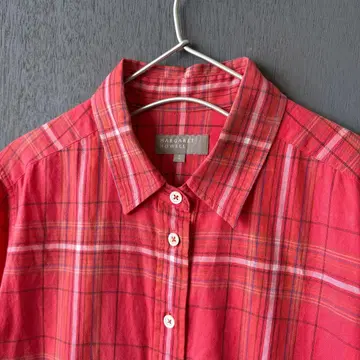 마가렛호웰 체크 무늬 긴팔 셔츠 원피스 S