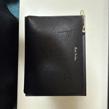 폴 스미스 블랙 이단 접이식 지갑