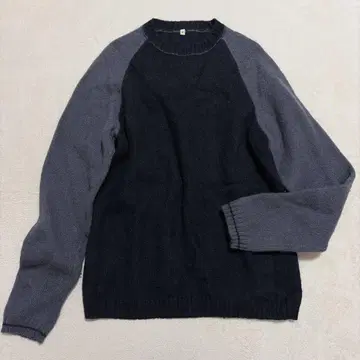 무인양품 바이컬러 울 니트 노옴코어 심플 캐주얼 M