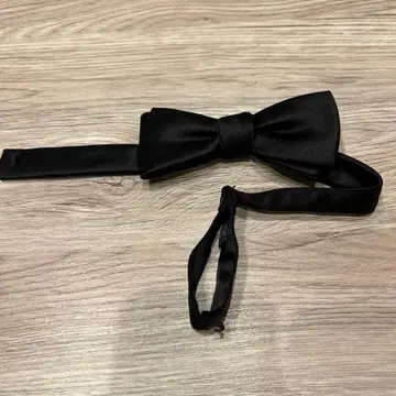 [결혼식] 블랙 새틴 보타이 나비 넥타이