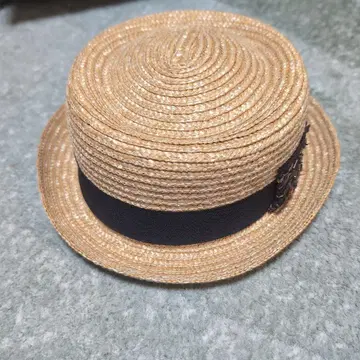 밀짚모자 스트로보울러햇 블랙 리본 포함