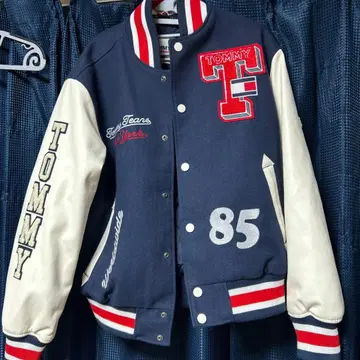 TOMMY JEANS 바시티 자켓 S 네이비