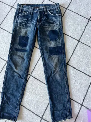 Levi's LVC 68606 606 복각 리페어 가공 데님