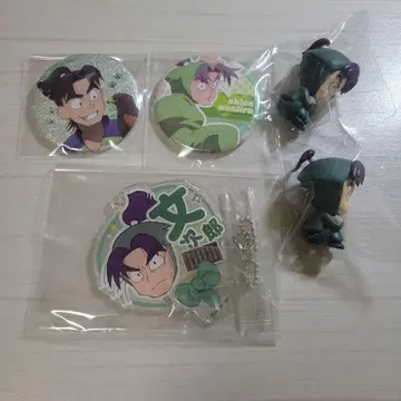 닌타마 란타로 시오에 분지로 묶음 판매 캔 배지 기다림 데코 부채