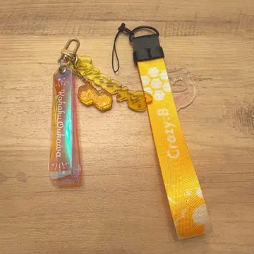 앙스타 오우카와 코하쿠 클리어 드롭 키링 응원봉 스트랩