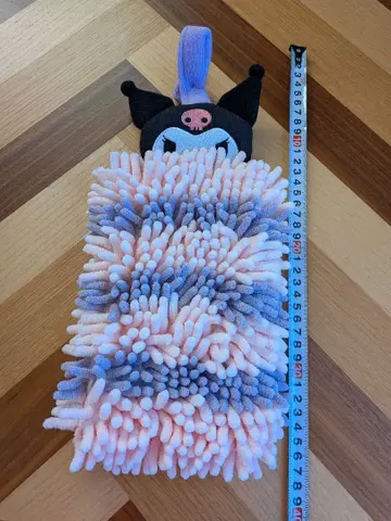 새상품 쿠로미 산리오 캐릭터 모프 타월 퍼플 걸이식