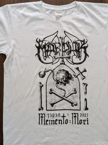 Marduk menemt mori 화이트 셔츠 밴딩 FUJIROCK