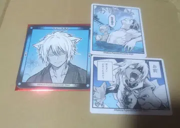 미야비치 혈액의 음양사 콜라보 카페 코스터 후드 혜택 백로 3종 세트