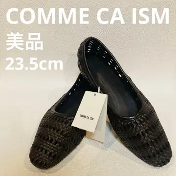 새상품급 23.5cm COMME CA ISM 메쉬 편직 플랫슈즈