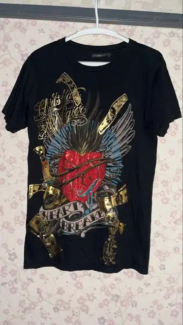 Christian Audigier 블랙 T셔츠