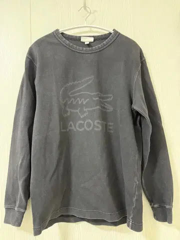 [ 가격 대폭 인하 ] LACOSTE 그레이 로고 맨투맨 US XS