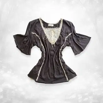 페어리 그런지 모리걸 레이스 루즈핏 빅 사이즈 상의