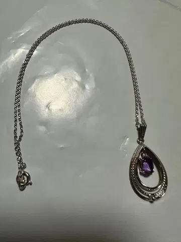 자수정 목걸이 38cm