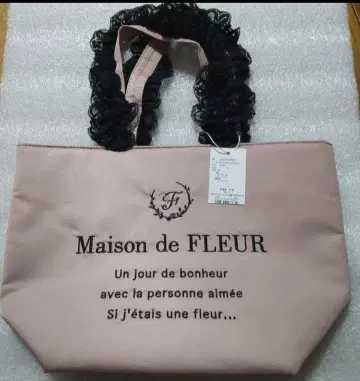 택 포함 미사용 새상품 메종 드 플뢰르 백